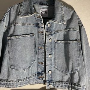 Zara oversized denim jacket